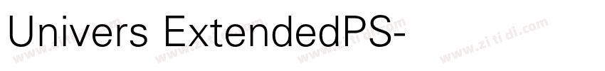 Univers ExtendedPS字体转换